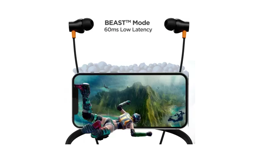 boAt Rockerz 255 Arc with ENx Technology and upto 30 Hours Playback Bluetooth Headset (Cosmos Black, In the Ear)